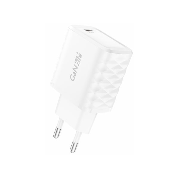 شارژر سریع GaN مدل MU55 – توان ۲۰ وات با پورت USB-C (PD)